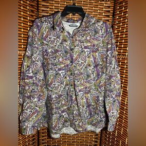 Vintage Rocky Mountain Clothing Button-Down Shirt | Size 24W | 100% Cotton